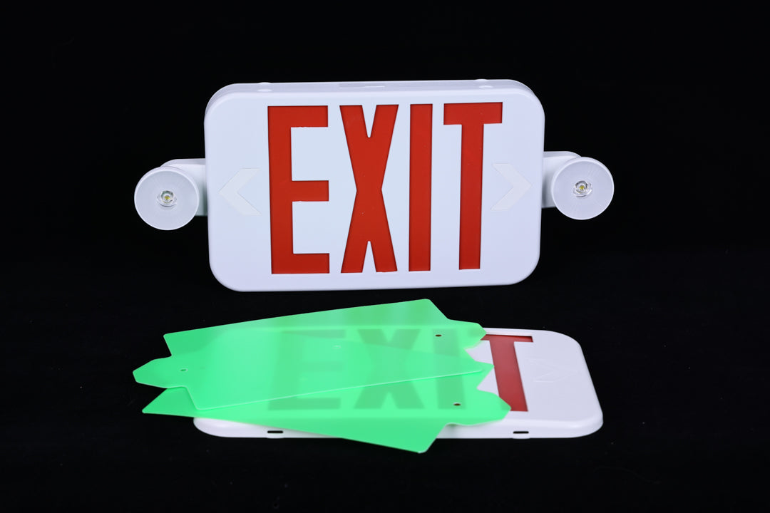 Self Testing One Touch Red and Green LED Emergency Exit Sign With Led Lights